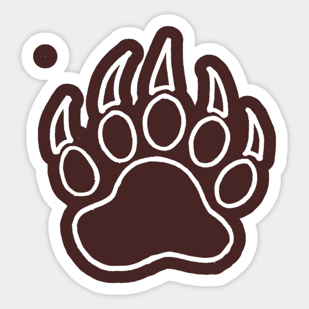 bear paw Sticker by manthamcmurtrey